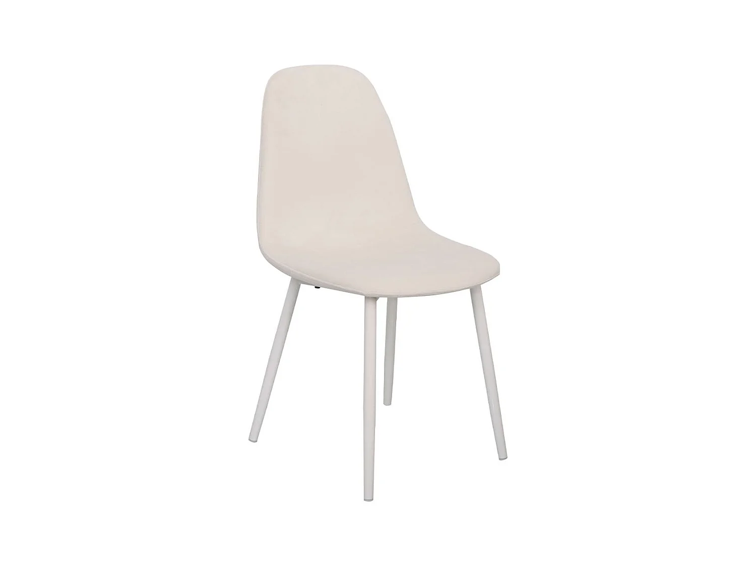 Sillas Comedor - Silla Teok White Terciopelo - Blanco