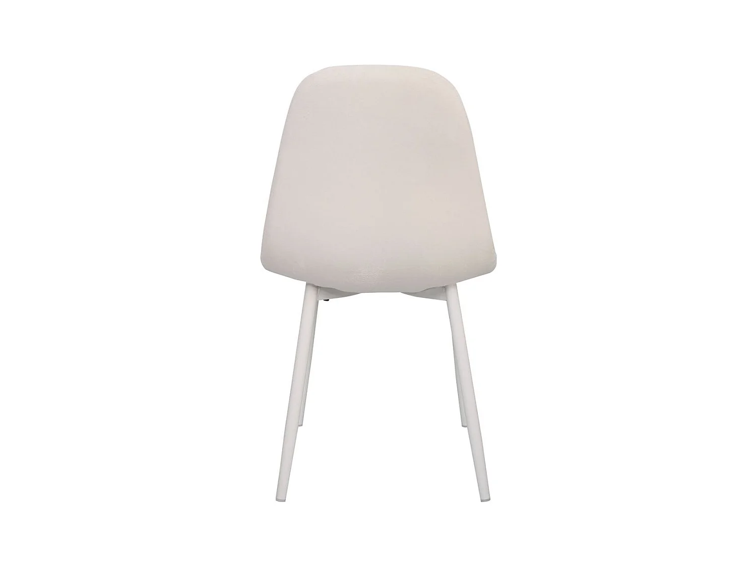 Sillas Comedor - Silla Teok White Terciopelo - Blanco