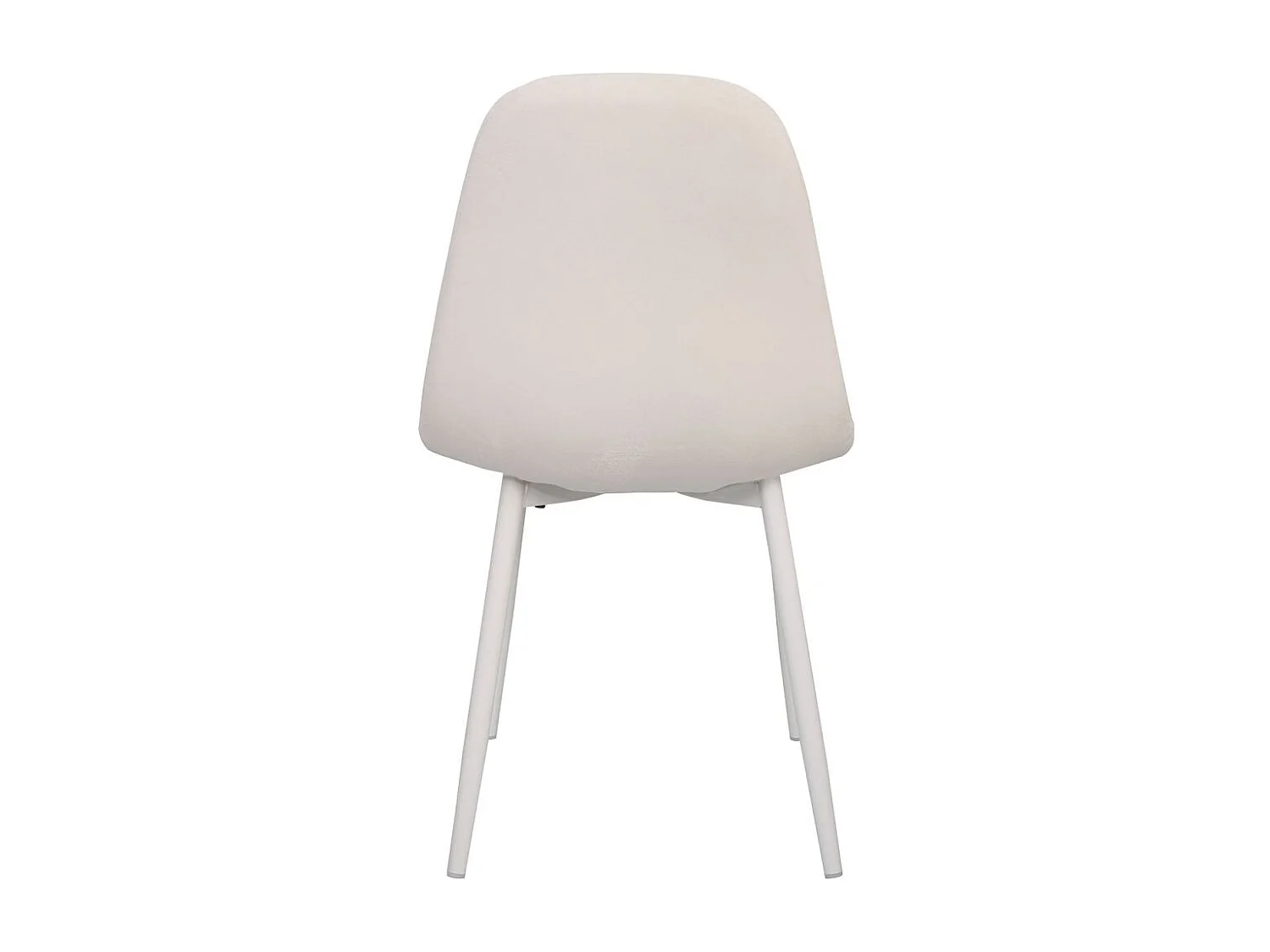 Sillas Comedor - Silla Teok White Terciopelo - Blanco