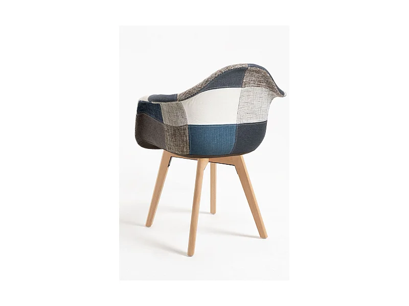 Packs Sillas Comedor - Pack 4 Sillas Belu Patchwork - Azul