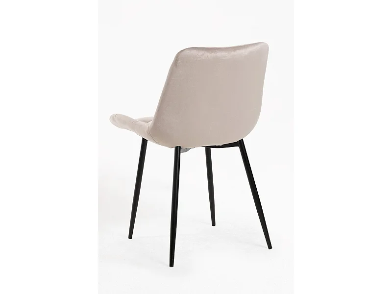 Sillas Comedor - Silla Teray Terciopelo - Gris claro