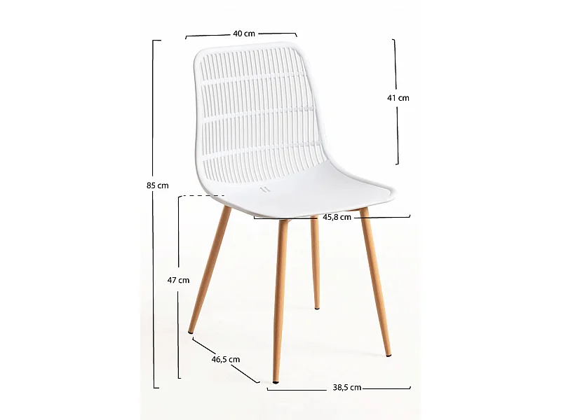 Sillas Comedor - Silla Bake - Blanco