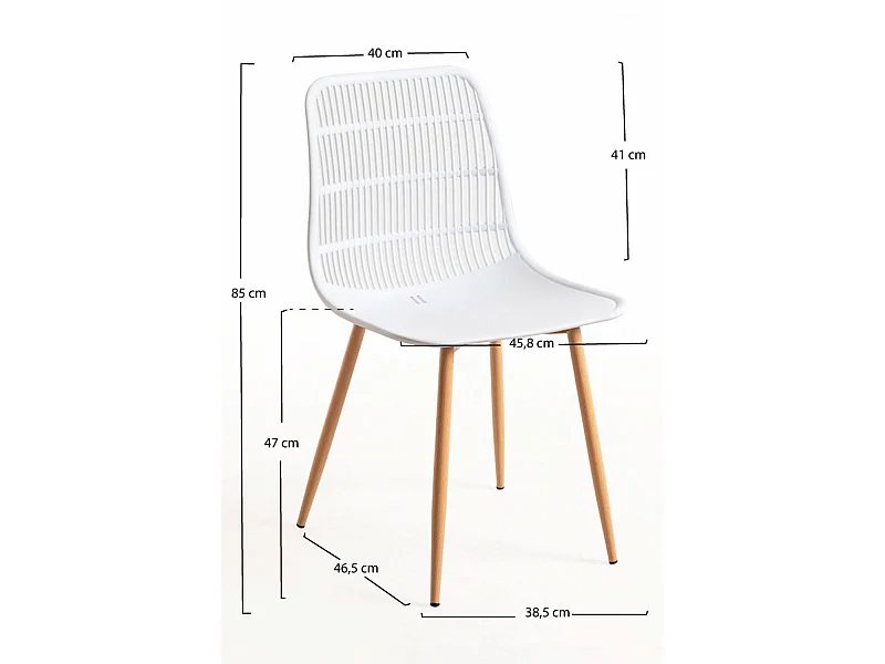 Sillas Comedor - Silla Bake - Blanco