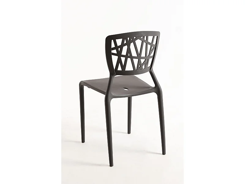 Sillas Comedor - Silla Delta - Gris oscuro