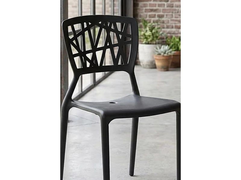 Sillas Comedor - Silla Delta - Gris oscuro