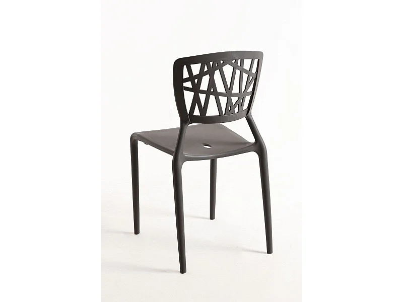 Sillas Comedor - Silla Delta - Gris oscuro