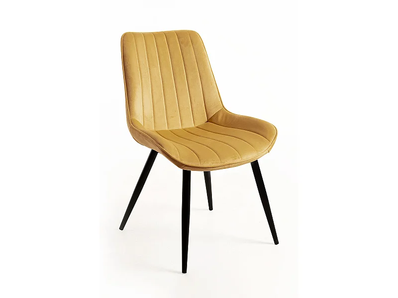 Sillas Comedor - Silla Lene Terciopelo - Mostaza