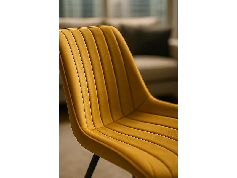 Sillas Comedor - Silla Lene Terciopelo - Mostaza