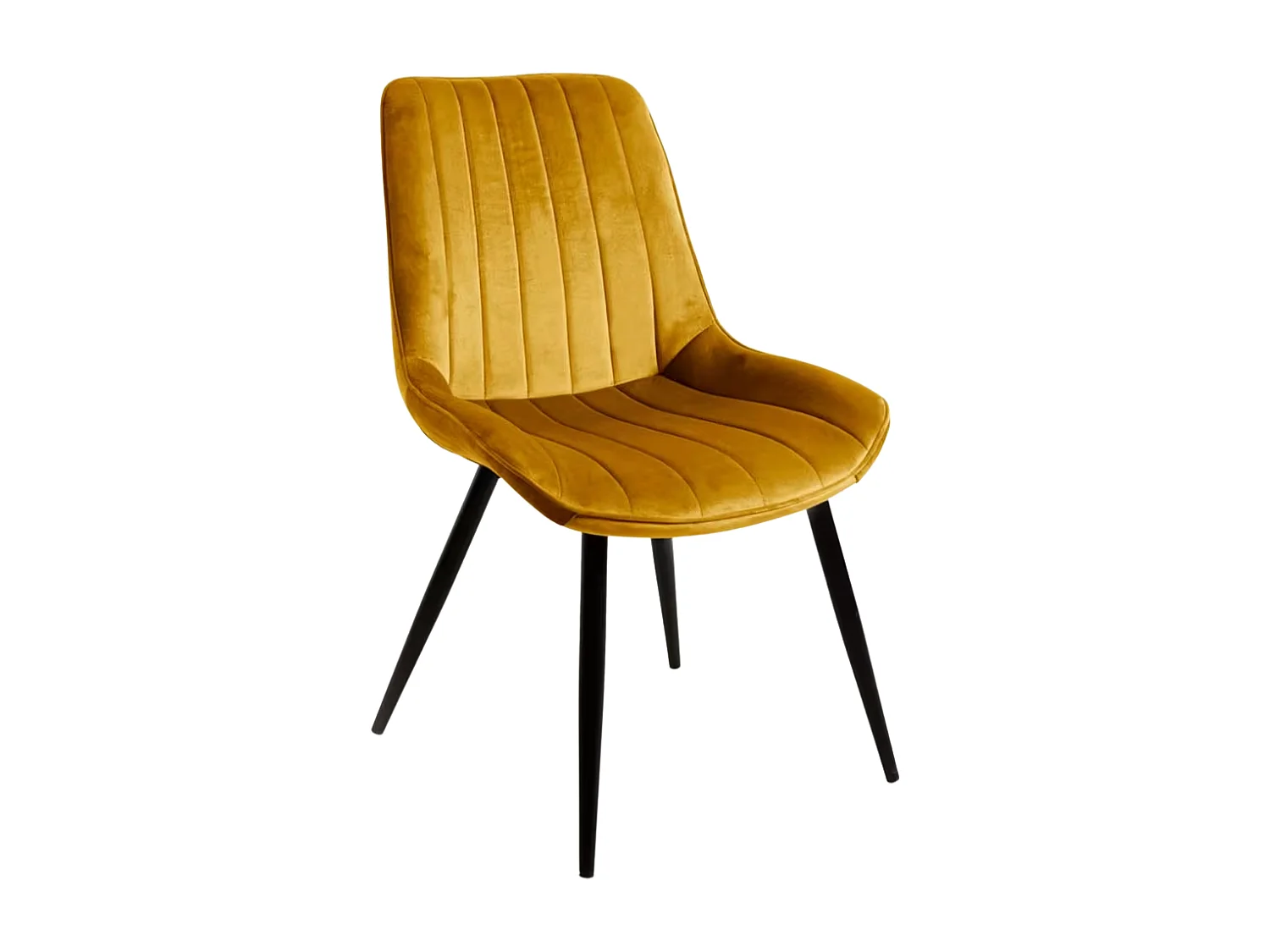 Sillas Comedor - Silla Lene Terciopelo - Mostaza