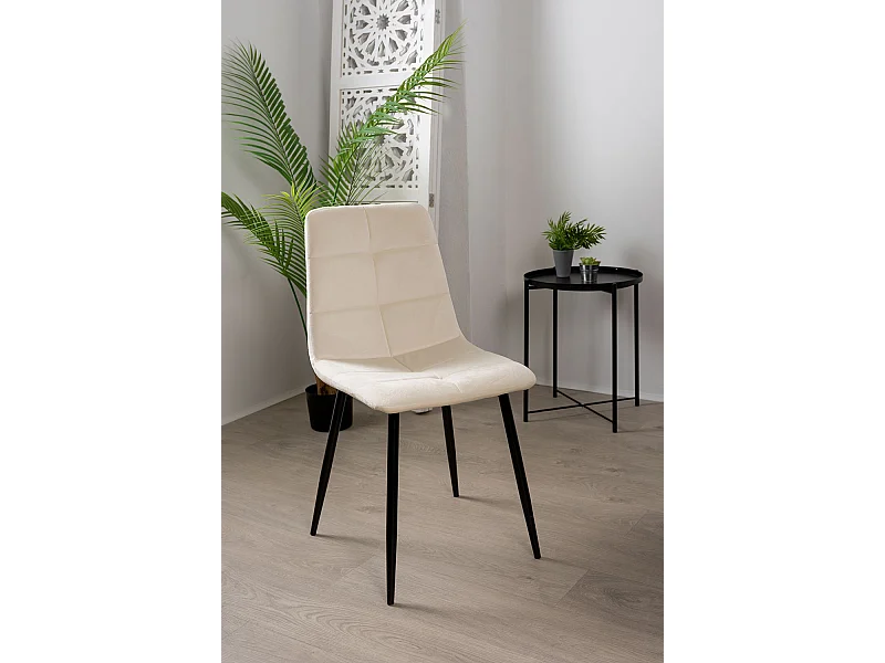 Sillas Comedor - Silla Daris Terciopelo - Beige