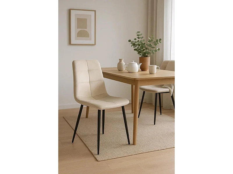 Sillas Comedor - Silla Daris Terciopelo - Beige