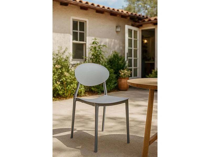 Sillas Comedor - Silla Bután - Gris claro