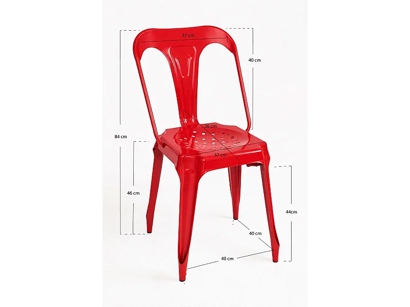 Sillas Comedor - Silla Ulix - Rojo