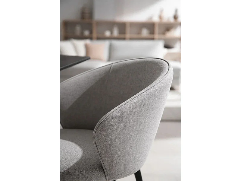 Sillas Comedor - Silla Zalva Tela - Gris