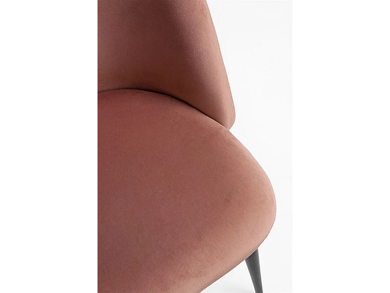 Sillas Comedor - Silla Black Vint Terciopelo - Rosa