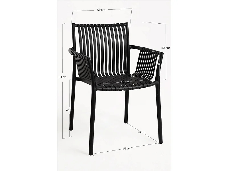 Sillas Comedor - Silla Docis - Negro