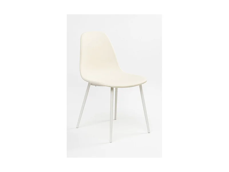 Packs Sillas Comedor - Pack 4 Sillas White Teok Tela - Blanco