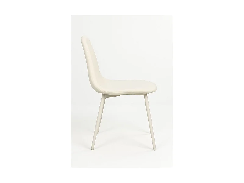 Packs Sillas Comedor - Pack 4 Sillas White Teok Tela - Blanco