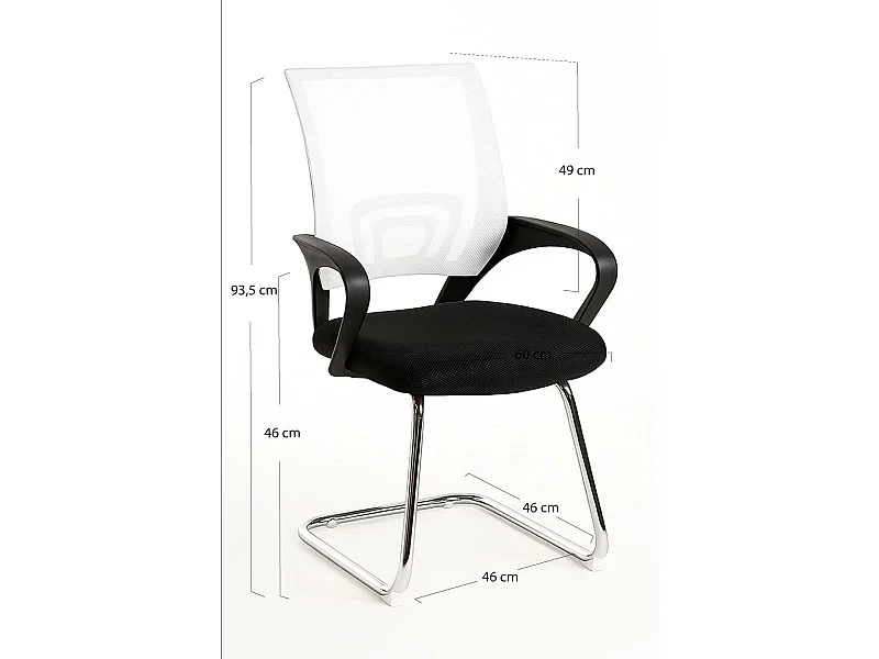 Silla de Oficina sin ruedas Confidente Midi - Máxima Ergonomía - Ideal para Escritorio y Gaming