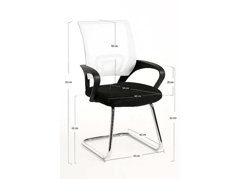 Silla de Oficina sin ruedas Confidente Midi - Máxima Ergonomía - Ideal para Escritorio y Gaming