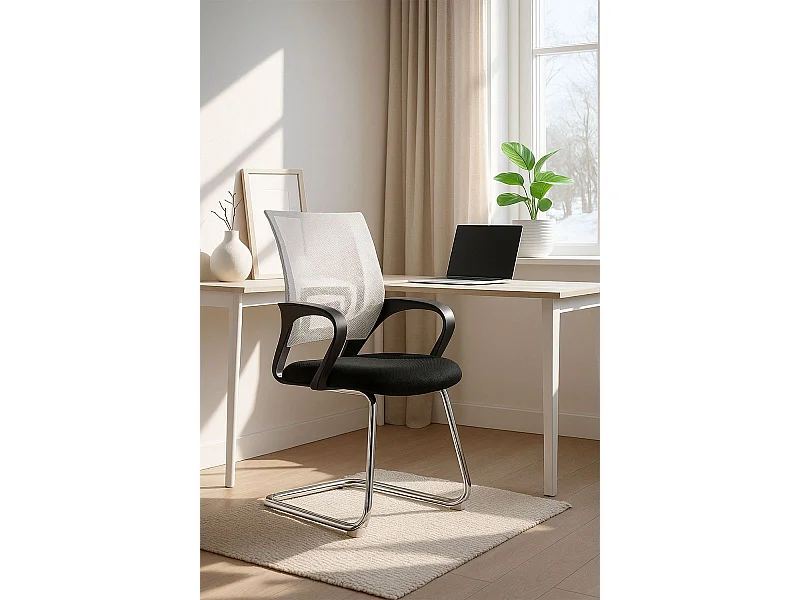 Silla de Oficina sin ruedas Confidente Midi - Máxima Ergonomía - Ideal para Escritorio y Gaming