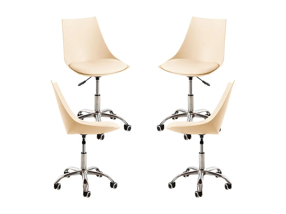 Packs Sillas - Pack 4 Sillas Blok Office - Beige