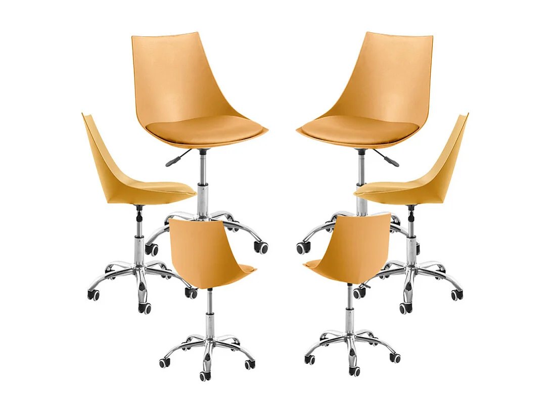 Packs Sillas - Pack 6 Sillas Blok Office - Mostaza
