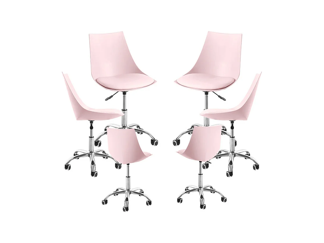 Packs Sillas - Pack 6 Sillas Blok Office - Rosa