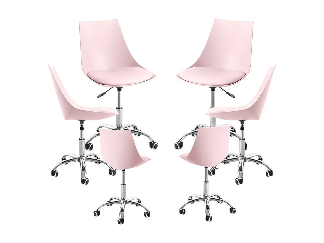 Packs Sillas - Pack 6 Sillas Blok Office - Rosa