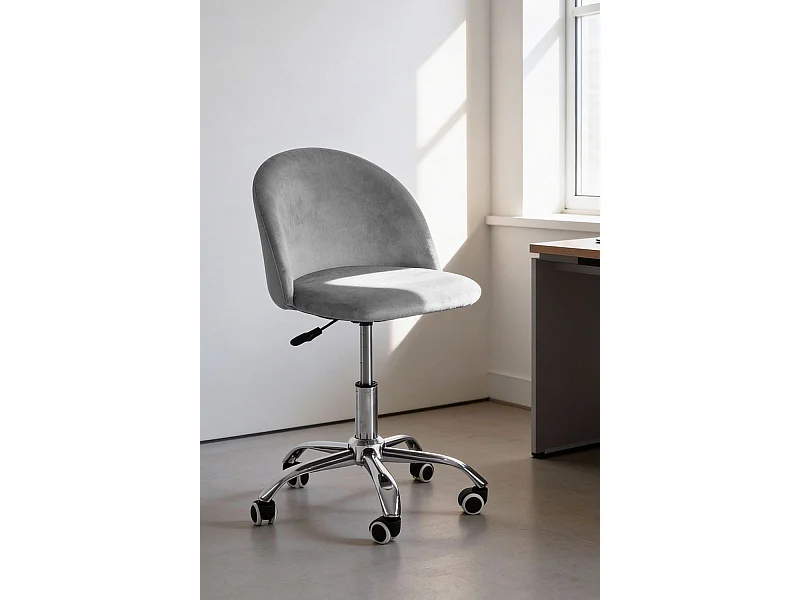 Silla de Escritorio sin brazos Vint Terciopelo Office - Diseño innovador - Ideal para Estudio y Oficinas