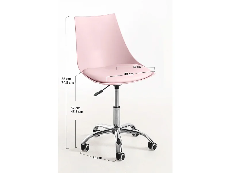 Silla de Escritorio sin brazos Blok Office - Diseño innovador - Ideal para Estudio y Oficinas