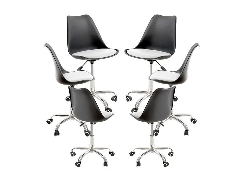 Packs Sillas - Pack 6 Sillas Neo - Negro y Blanco