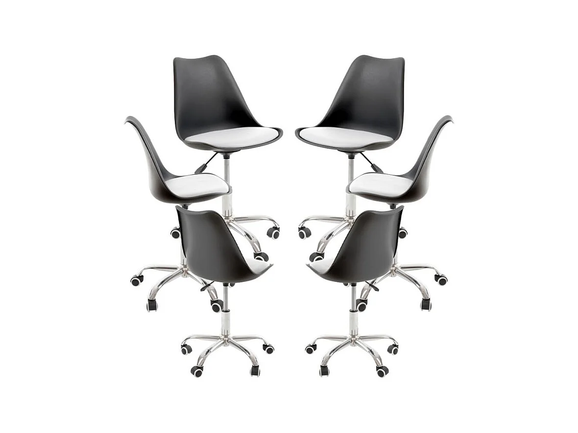 Packs Sillas - Pack 6 Sillas Neo - Negro y Blanco