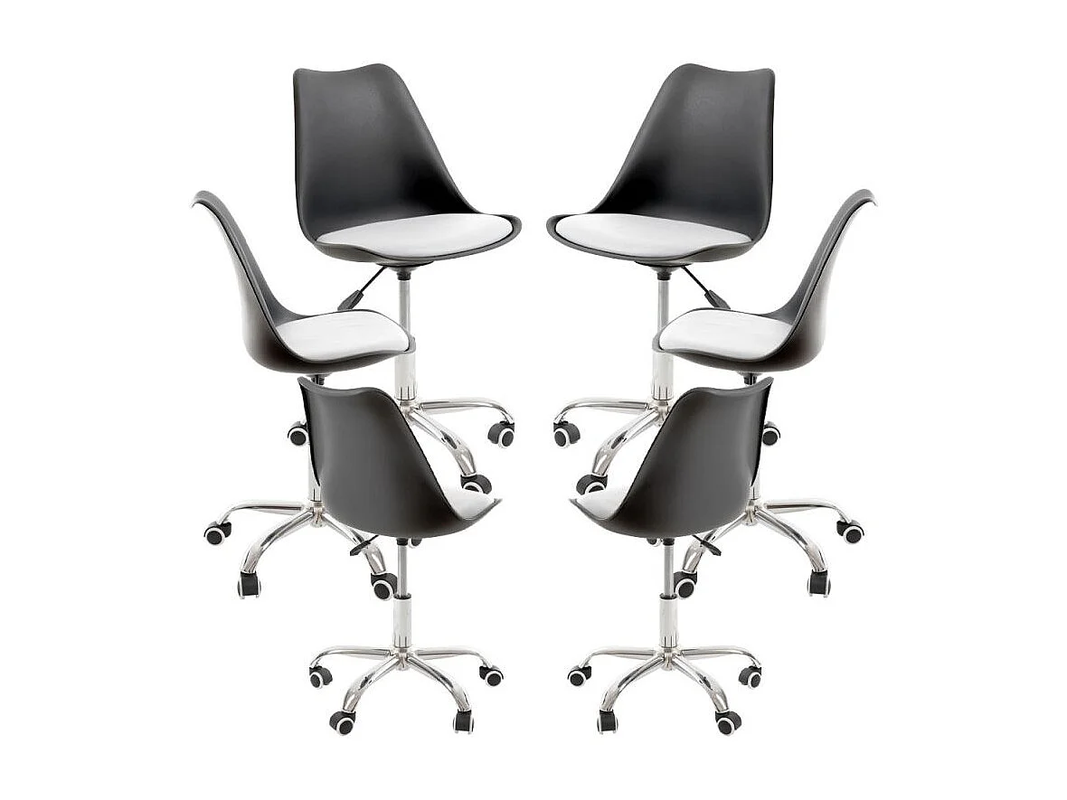 Packs Sillas - Pack 6 Sillas Neo - Negro y Blanco