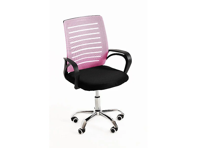 Silla de Oficina Visi en Rosa claro - Máxima Ergonomía - Ideal para Escritorio y Gaming