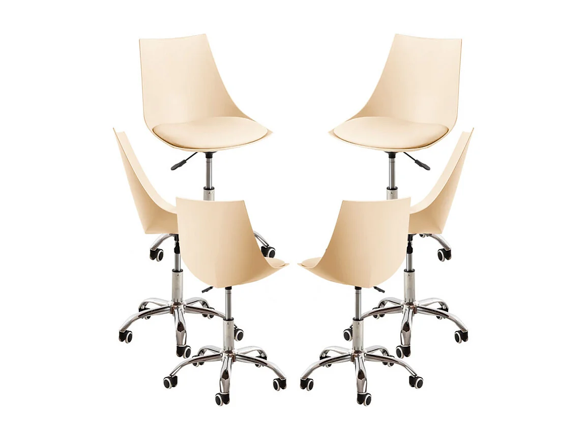 Packs Sillas - Pack 6 Sillas Blok Office - Beige