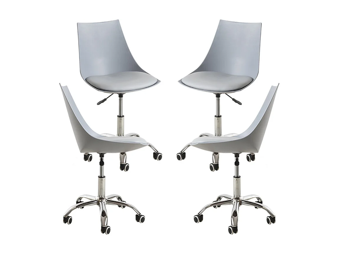 Packs Sillas - Pack 4 Sillas Blok Office - Gris claro