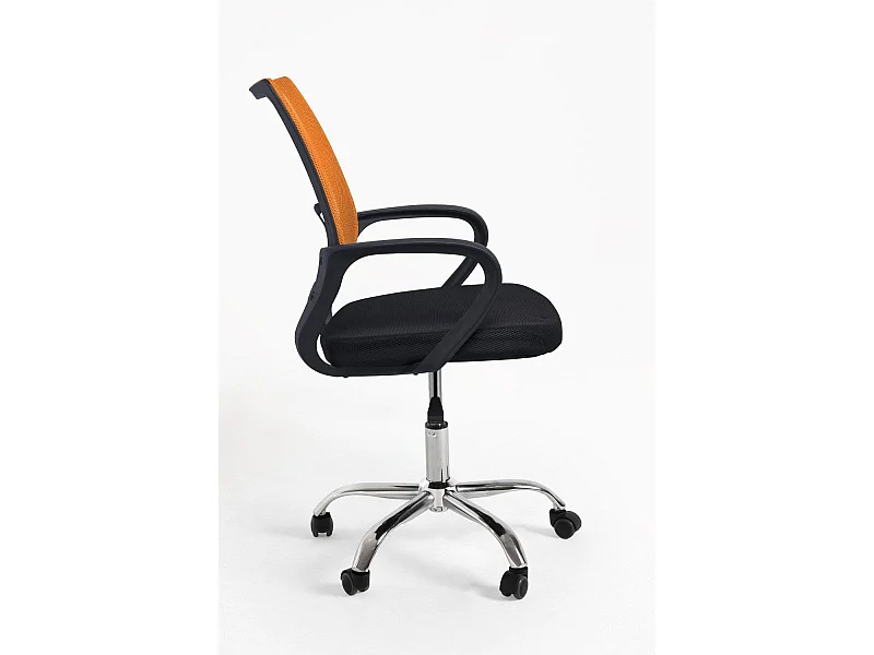 Silla de Oficina Naranja y Negra Midi Pro - Máxima Ergonomía - Ideal para Escritorio y Gaming