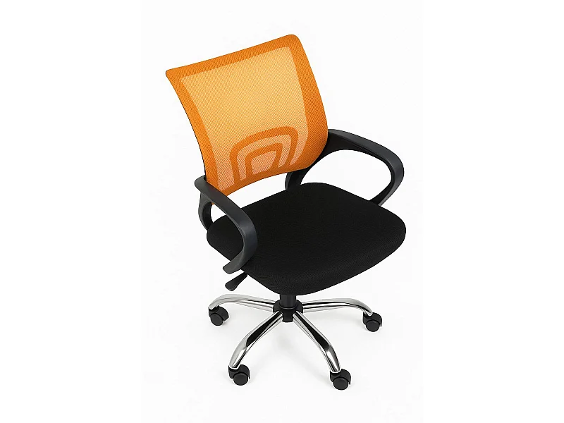 Silla de Oficina Naranja y Negra Midi Pro - Máxima Ergonomía - Ideal para Escritorio y Gaming