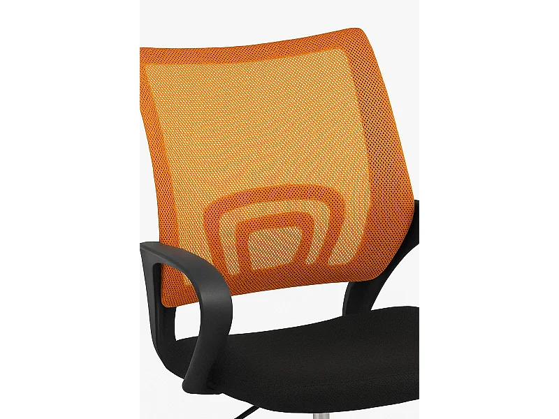 Silla de Oficina Naranja y Negra Midi Pro - Máxima Ergonomía - Ideal para Escritorio y Gaming