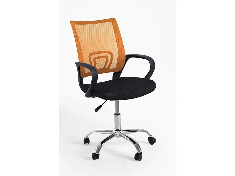 Silla de Oficina Naranja y Negra Midi Pro - Máxima Ergonomía - Ideal para Escritorio y Gaming
