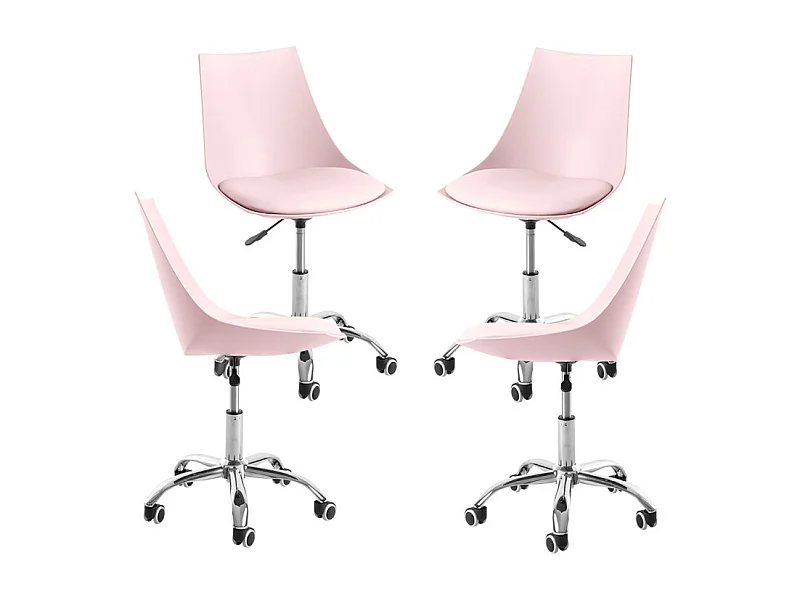 Packs Sillas - Pack 4 Sillas Blok Office - Rosa