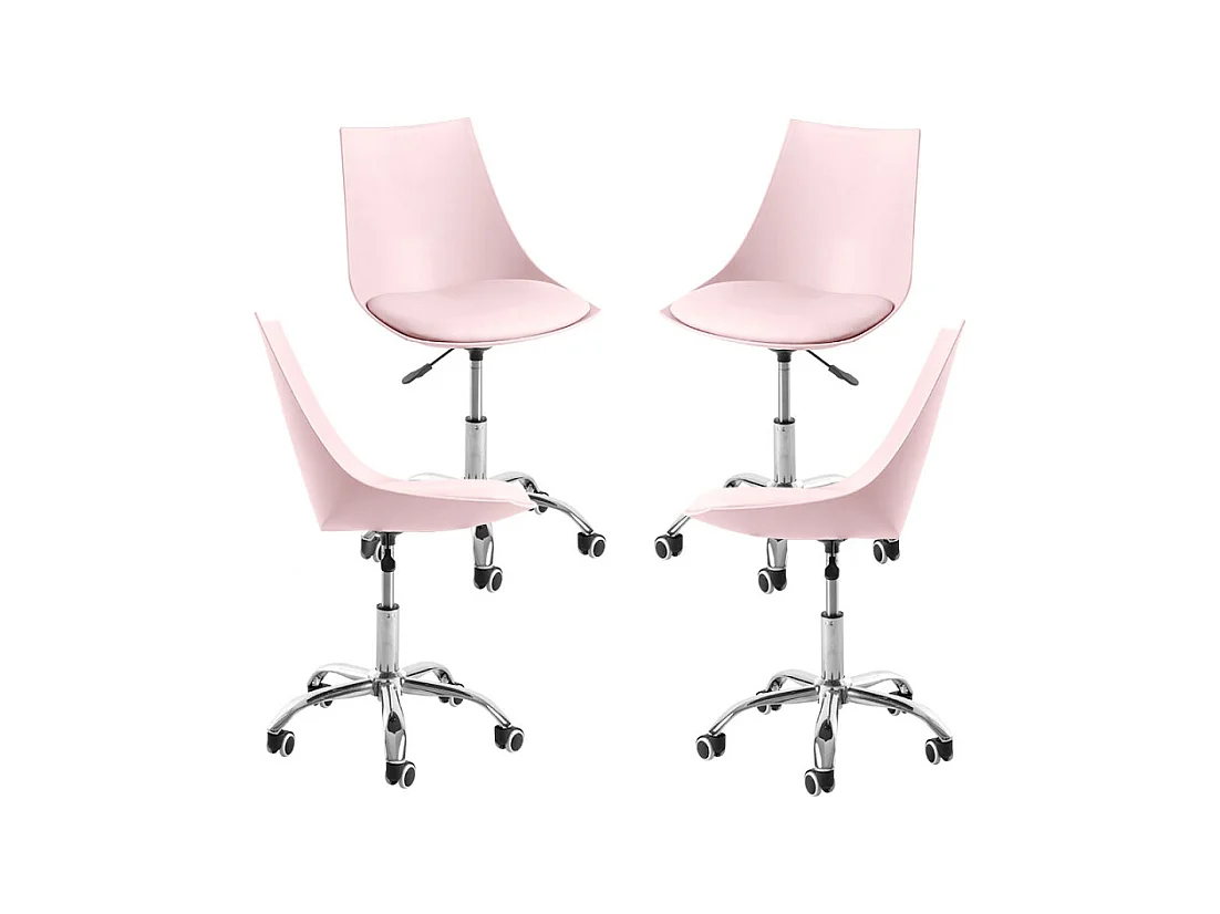 Packs Sillas - Pack 4 Sillas Blok Office - Rosa