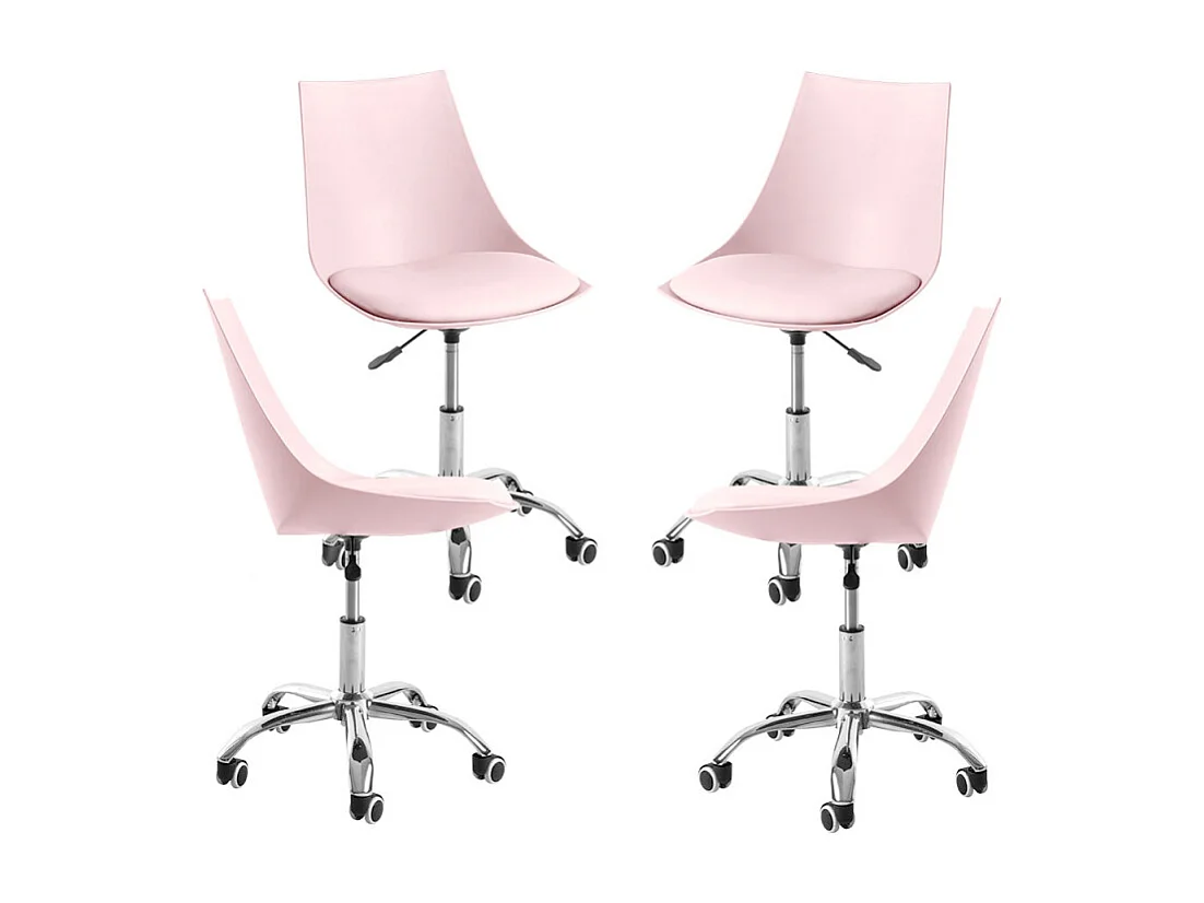 Packs Sillas - Pack 4 Sillas Blok Office - Rosa