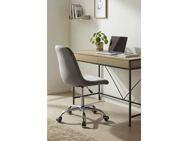 Silla de Escritorio sin brazos Neo Terciopelo - Diseño innovador - Ideal para Estudio y Oficinas