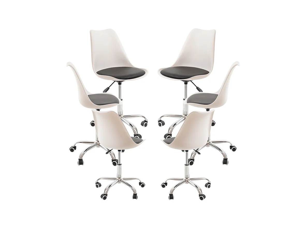 Packs Sillas - Pack 6 Sillas Neo - Blanco y Negro