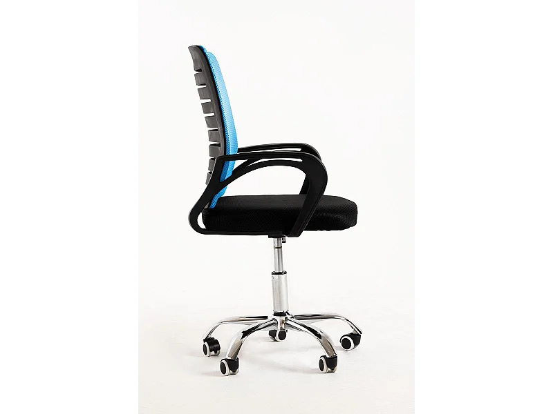 Silla de Oficina Visi en Azul claro - Máxima Ergonomía - Ideal para Escritorio y Gaming
