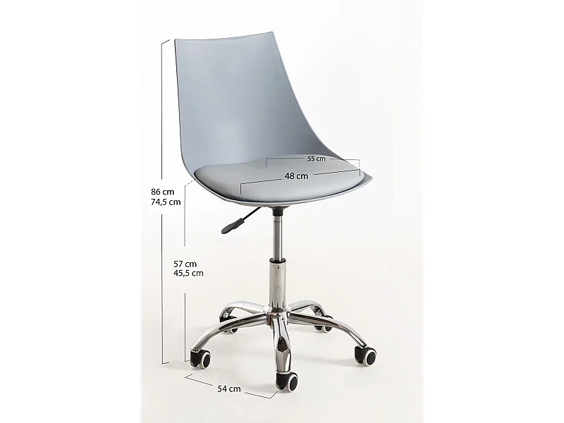 Silla de Escritorio sin brazos Blok Office - Diseño innovador - Ideal para Estudio y Oficinas