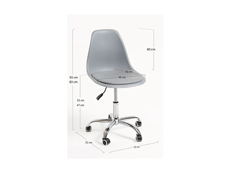 Packs Sillas - Pack 6 Sillas Dami Office - Gris claro
