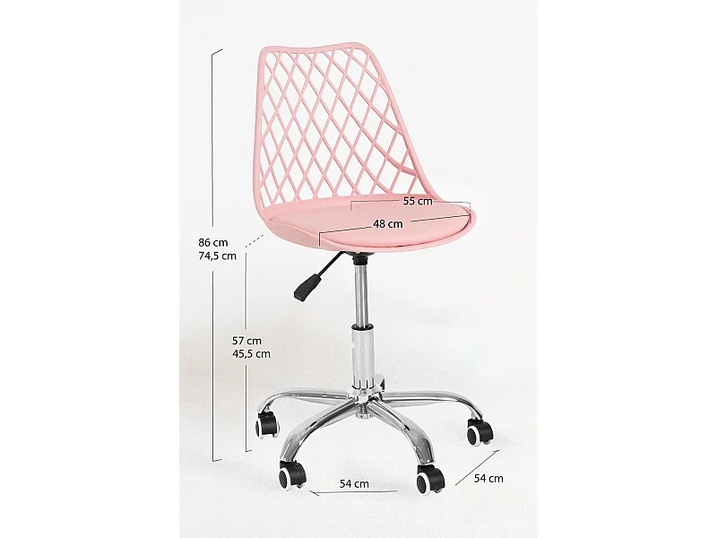 Silla de Escritorio sin brazos Mima Office - Diseño innovador - Ideal para Estudio y Oficinas